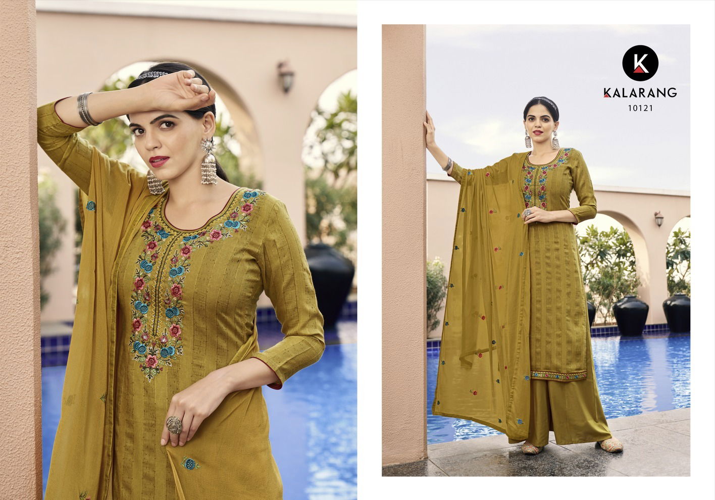 Dulhan Kalrang Function Wear Wholesale Designer Silk Dress Material Catalog